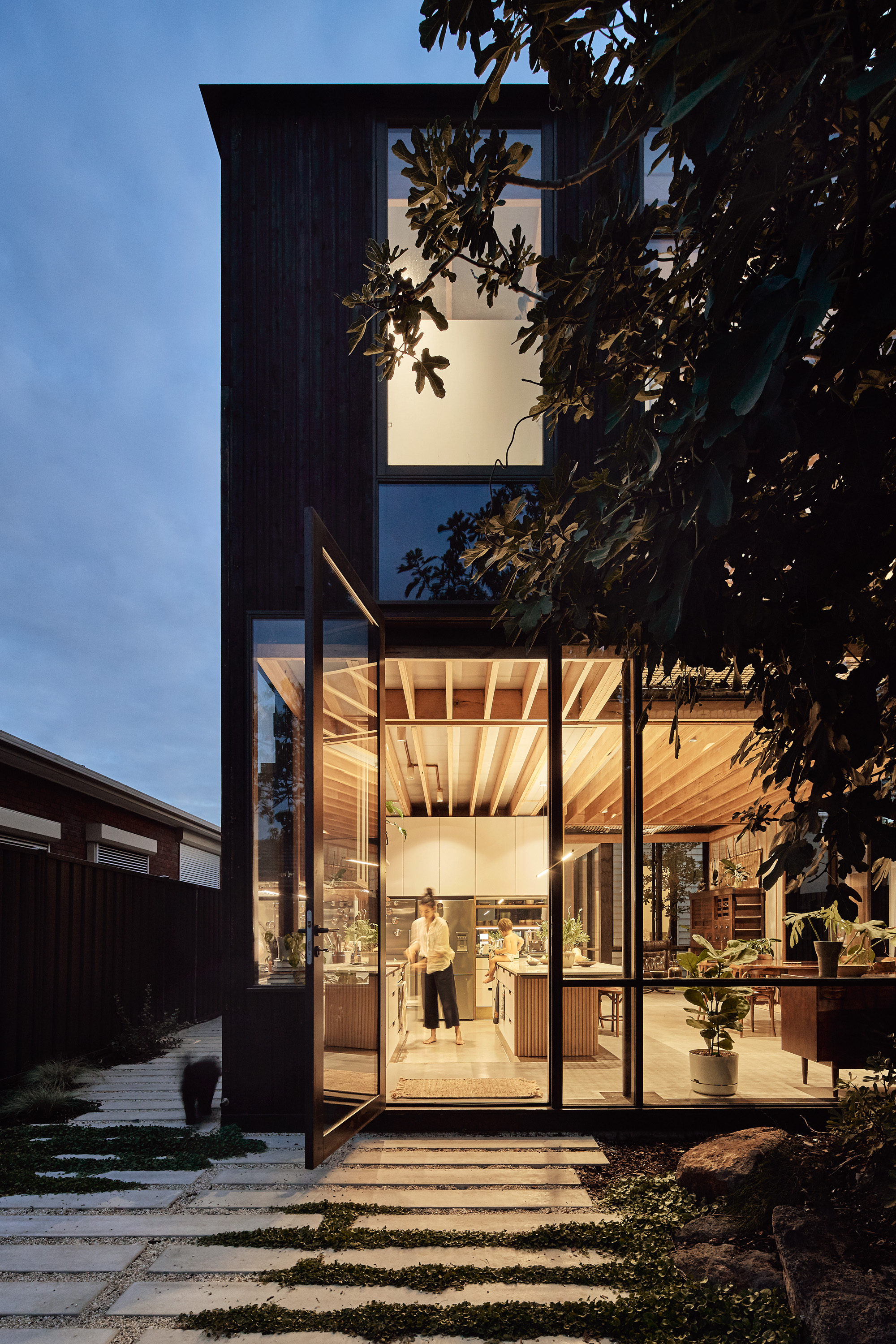 Shou Sugi Ban external cladding facade