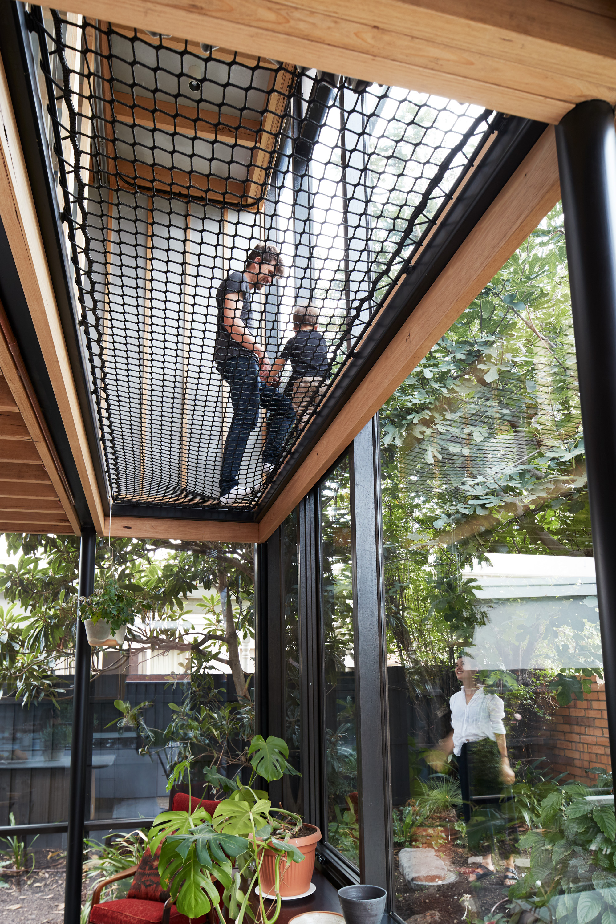 internal nets for kids to play but connect to adults