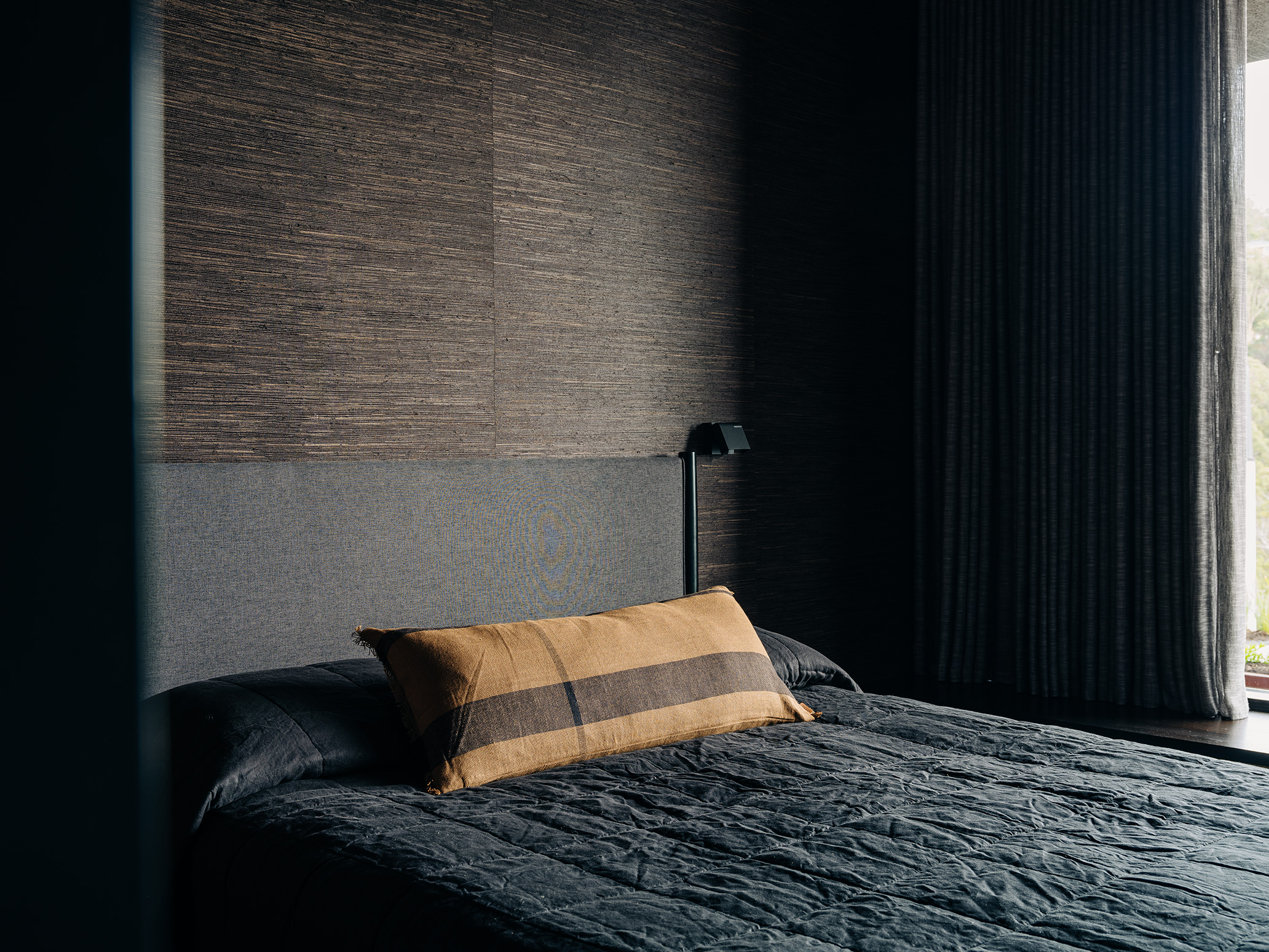 muted tones in bedroom