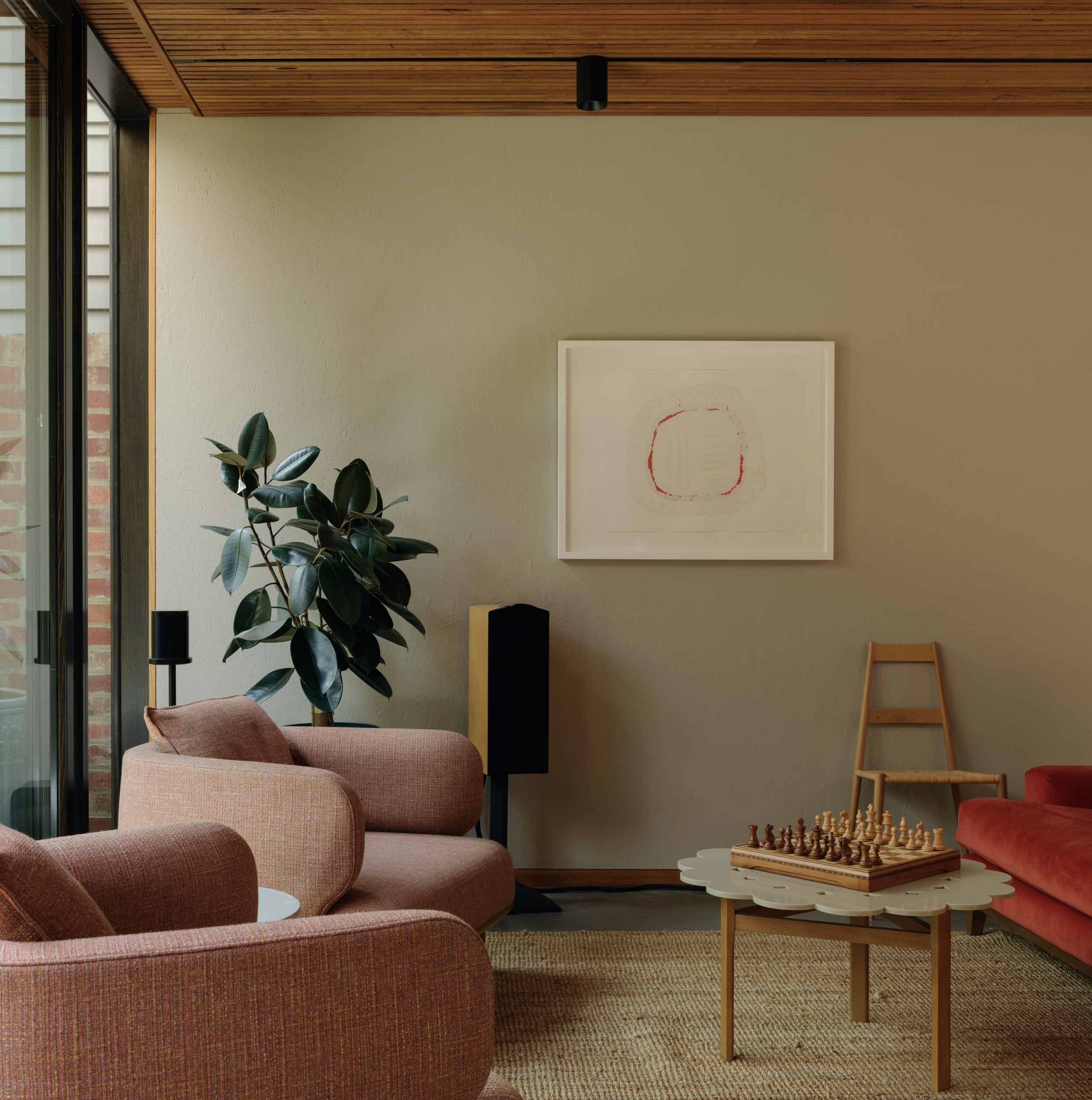 full height glass in sitting room