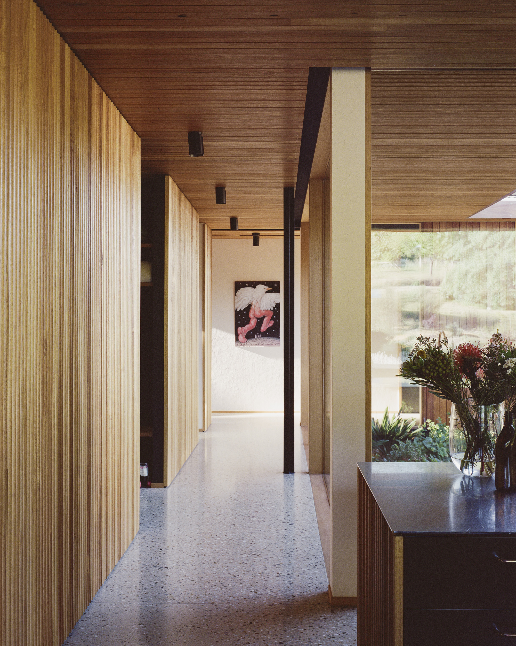 timber and concrete architectural country home