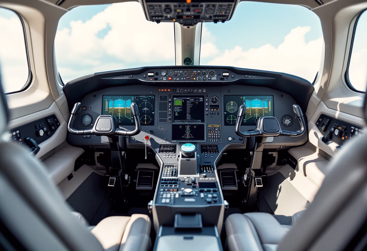 image of pilot cockpit