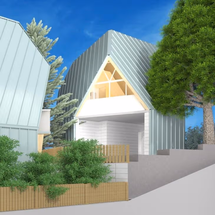 Architectural rendering of the Tetra ADU