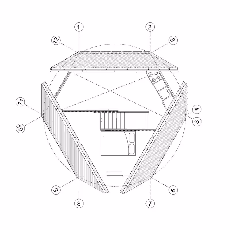 Tetra architectural plan