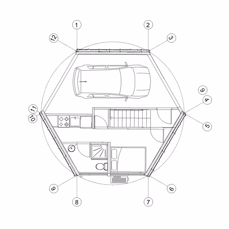 Tetra architectural plan