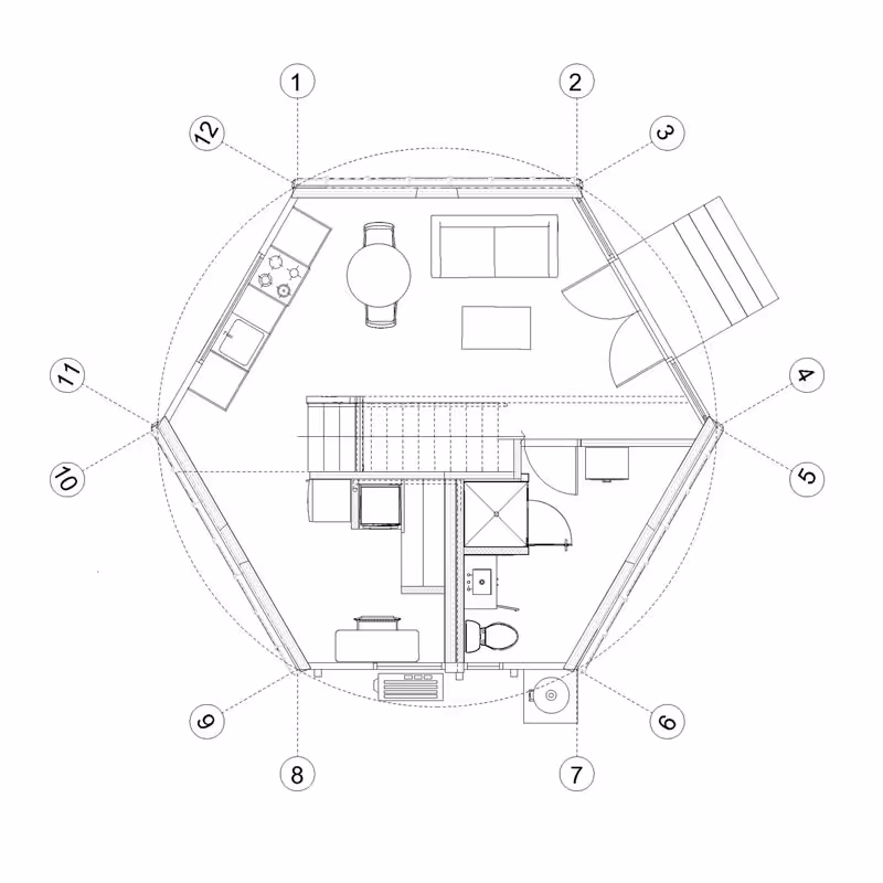 Tetra architectural plan