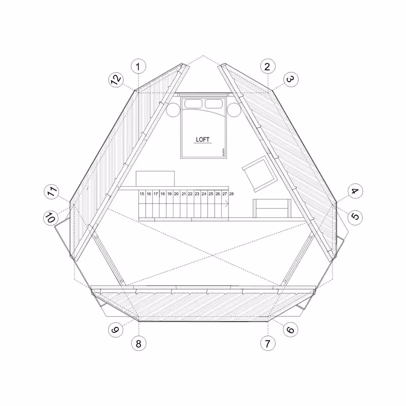 Tetra architectural plan