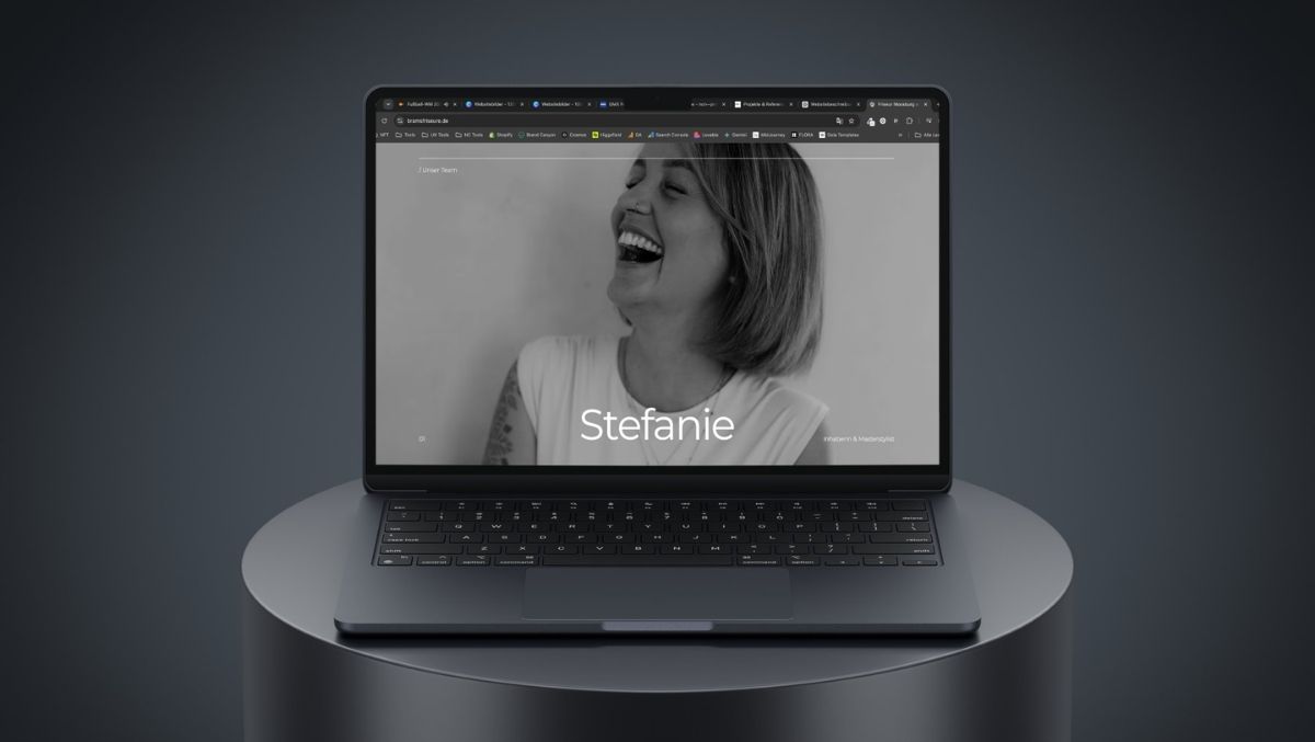 Mockup Website Stefanie Brams Friseure in Moosburg