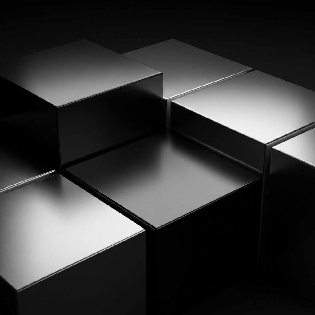 3D geometric cube illustration