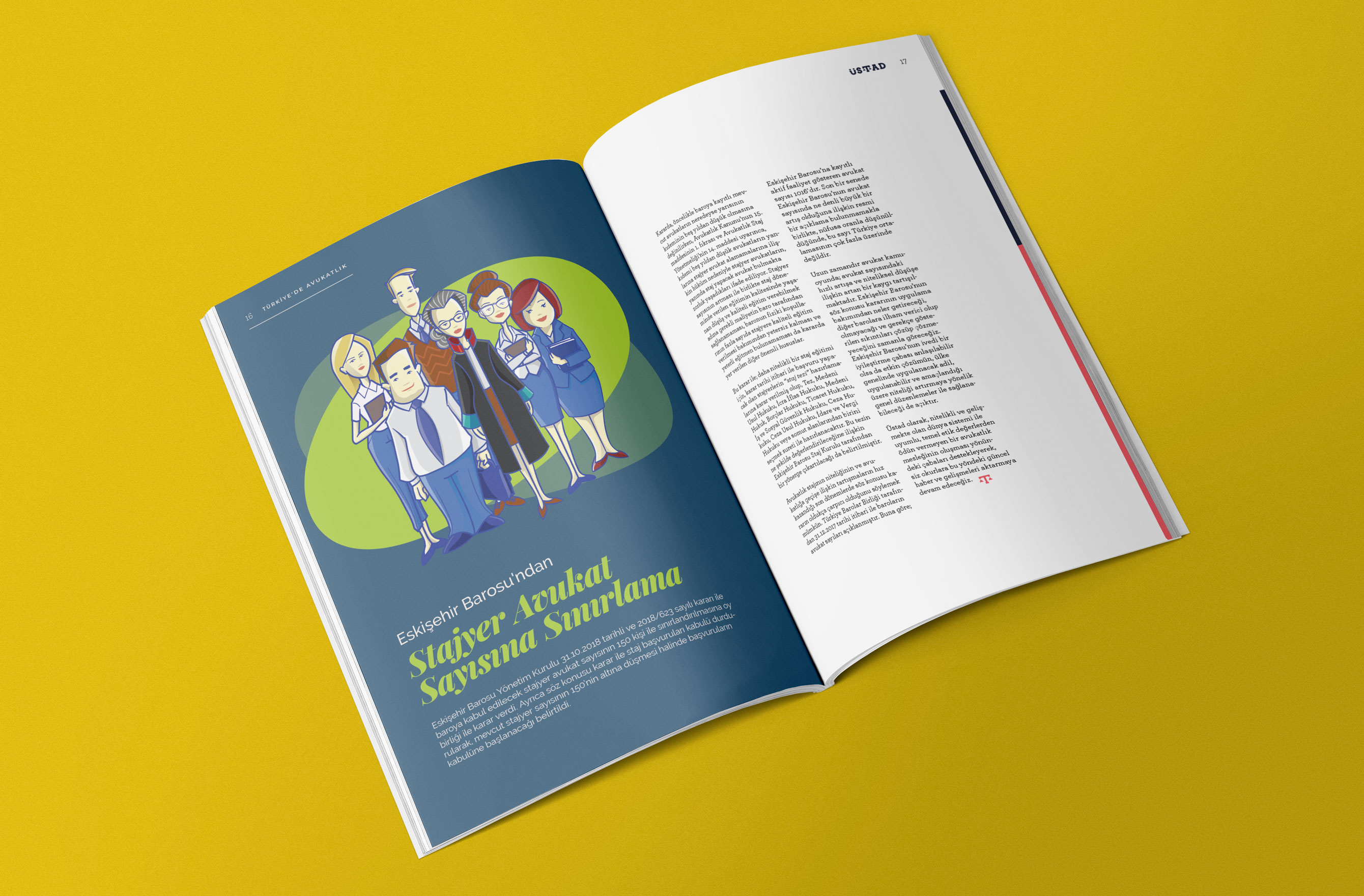 Flat vector illustration for an article on trainee admission limits at the bar association — placeholder, replace with Figma export