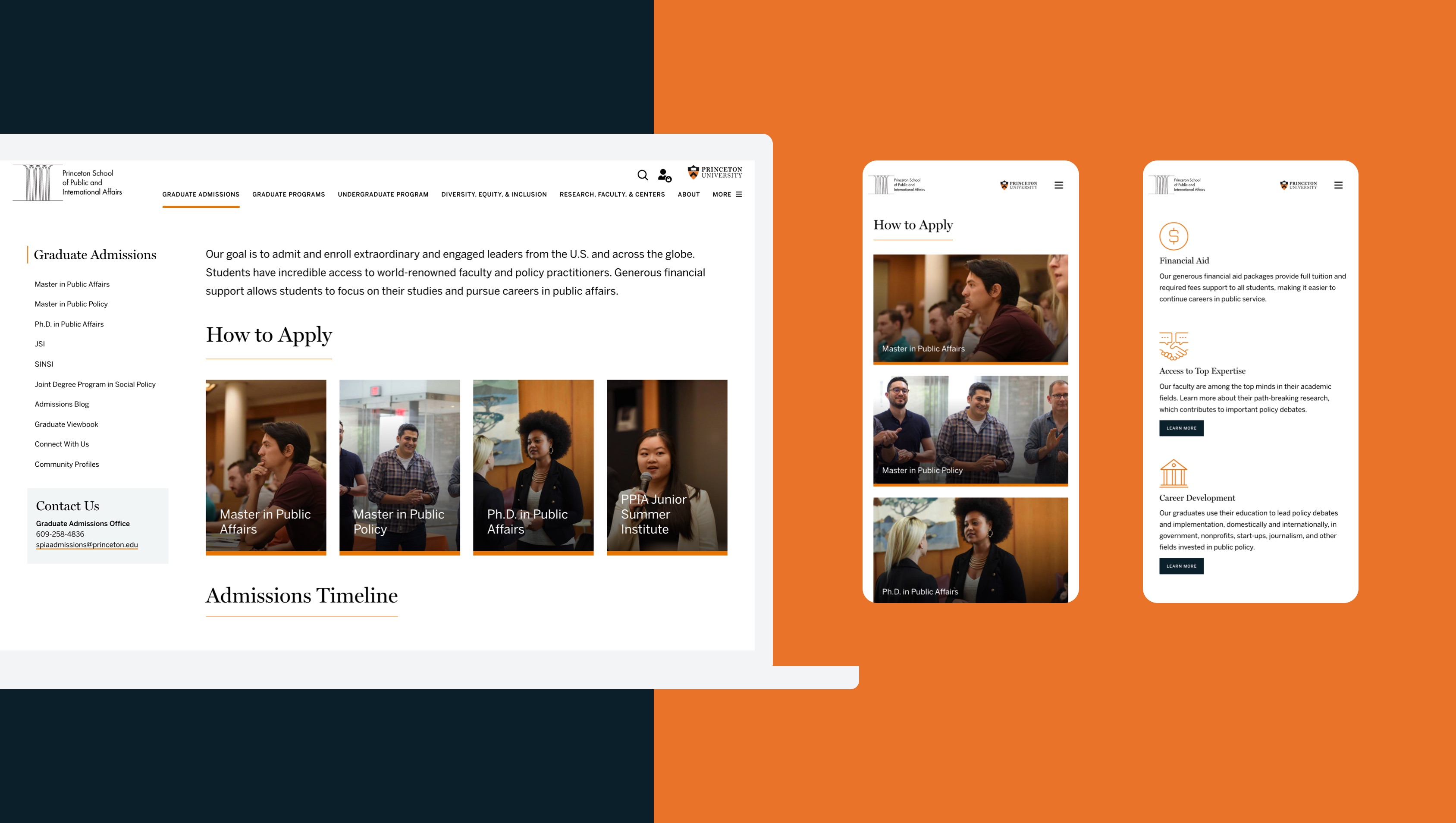 Screenshot of the Princeton SPIA website homepage — placeholder, replace with Figma export