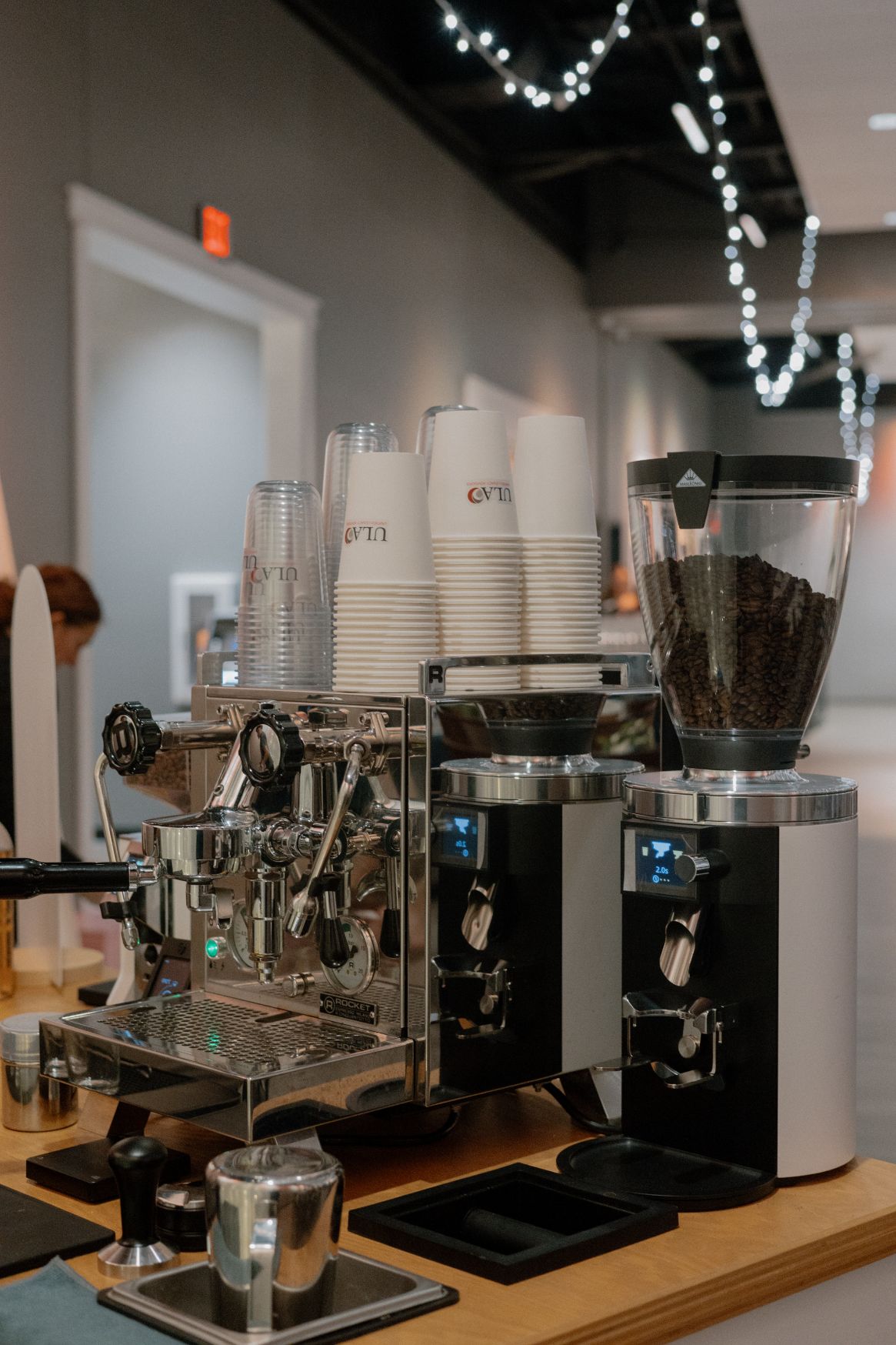 mobile espresso bar setup