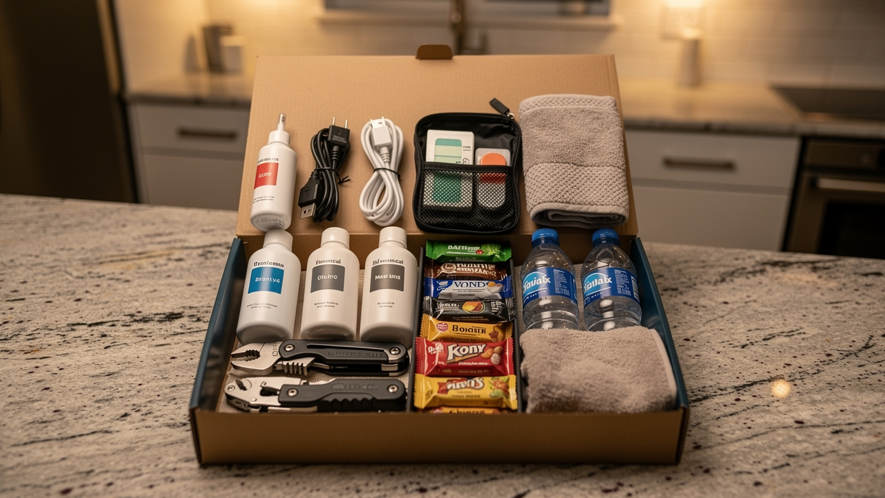 Essential items box for moving day comfort