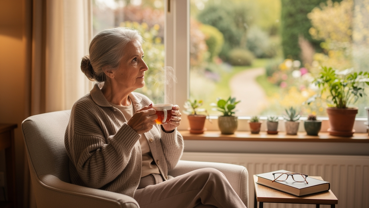 Senior woman contemplating her next life chapter