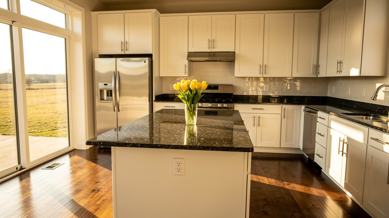 Staged kitchen ready for home showings