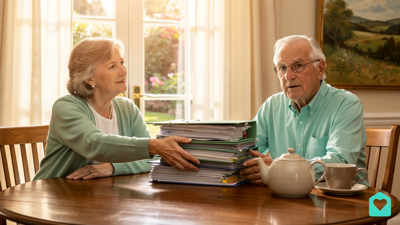 Family members feeling relieved after completing estate settlement