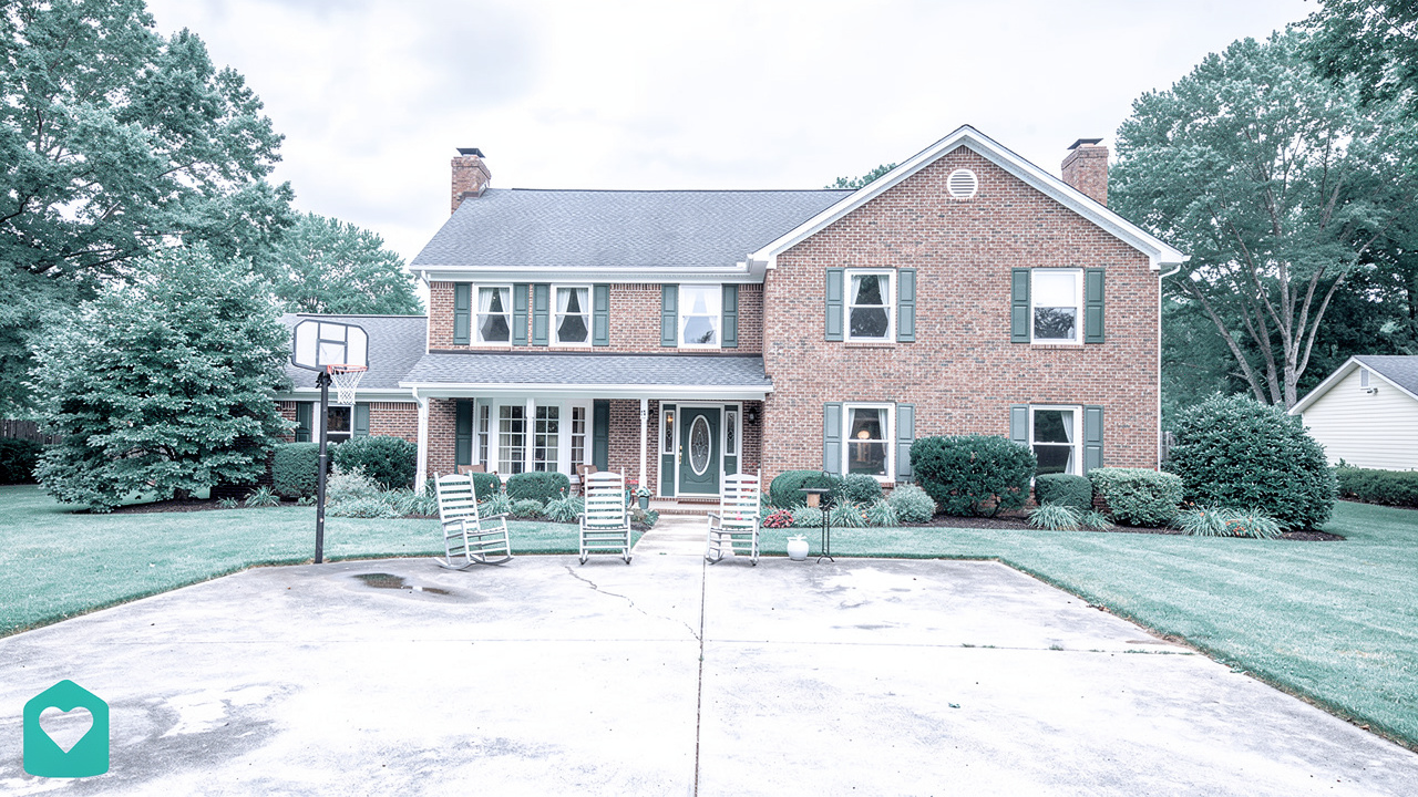 Large older family home typical of Charlotte downsizers