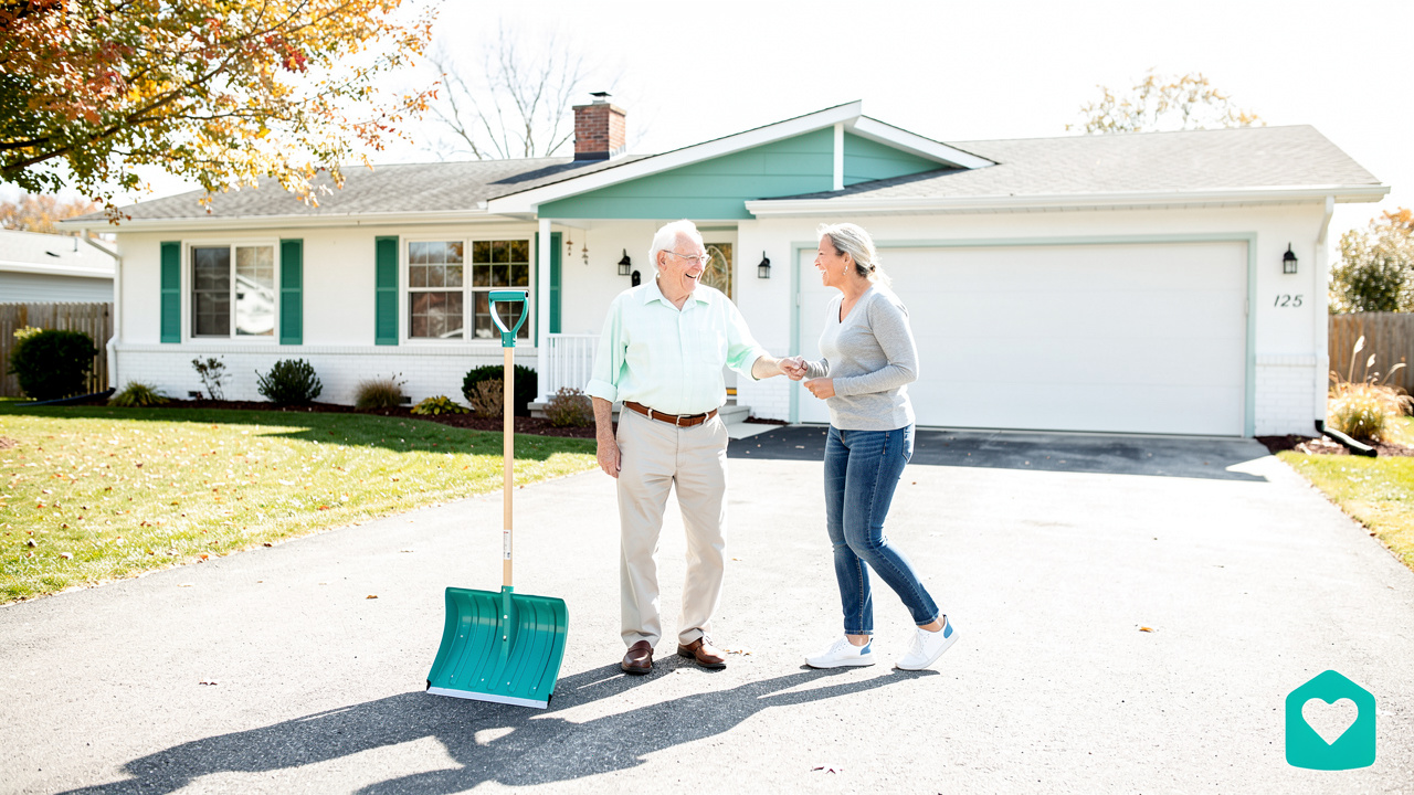 Senior homeowner facing yard maintenance burden in Omaha