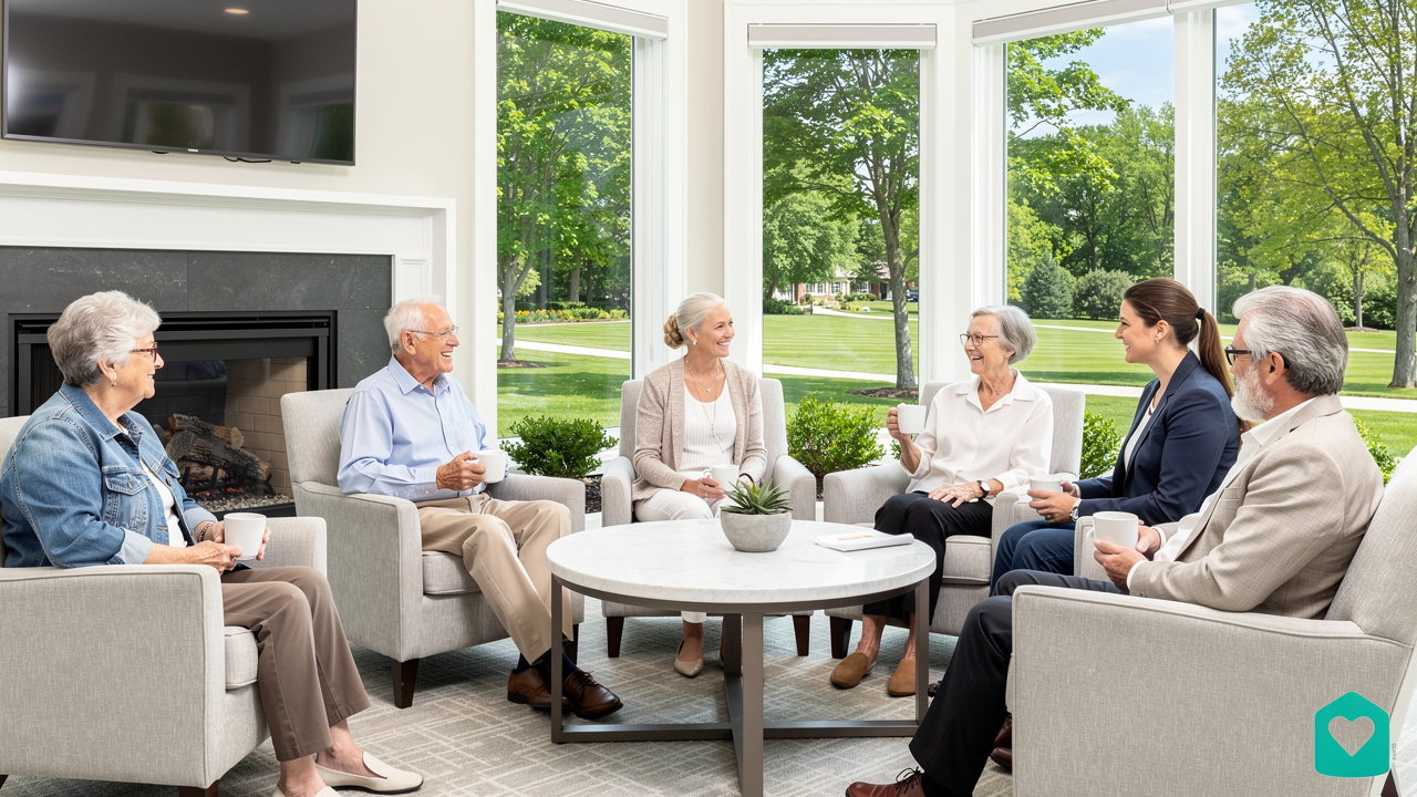 Senior community clubhouse in Westchester area