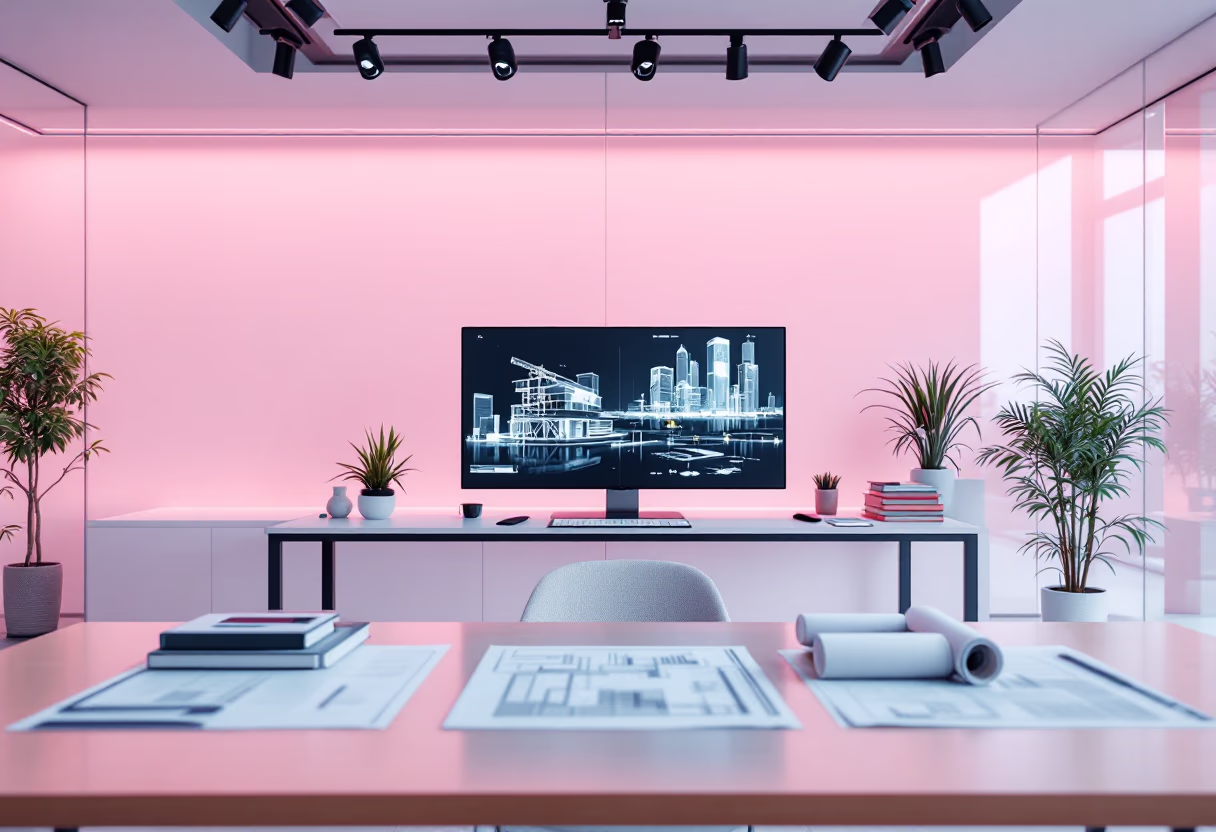 [background image] image of contact office (for a general contractor)