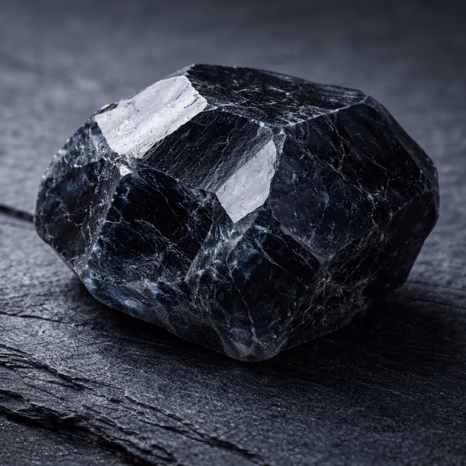 Abstract macro shot of a dark, structured mineral stone, symbolizing a solid operating foundation and durability.