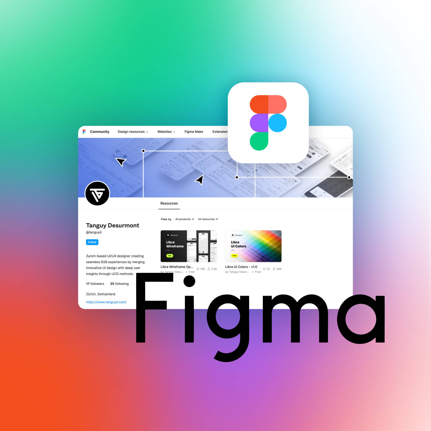 Preview of my Figma community account