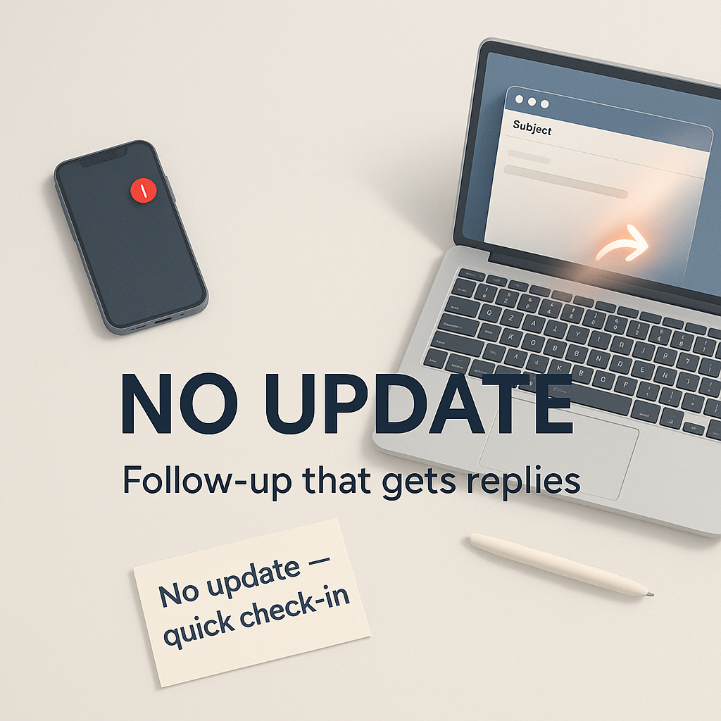The “No Update” Follow-Up That Gets Replies
