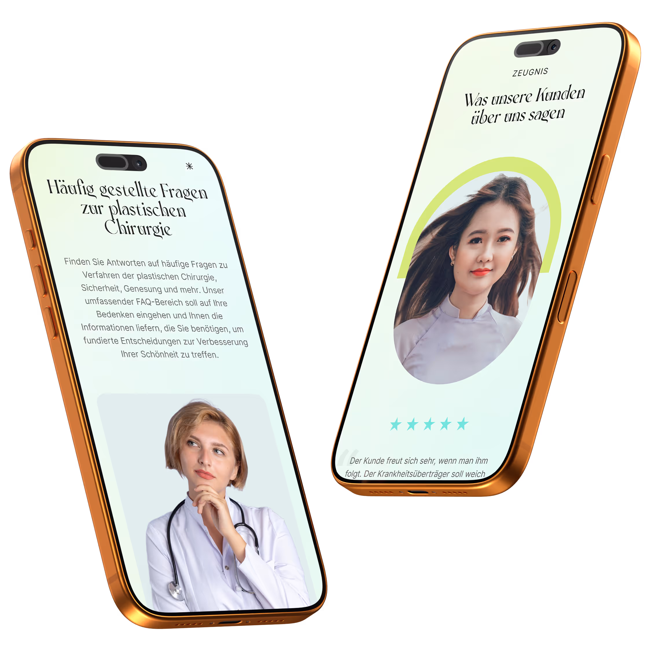 Mobile Ansicht zur eleganten Präsentation von Pico-Laser-Treatments und nahtloser Online-Terminbuchung.