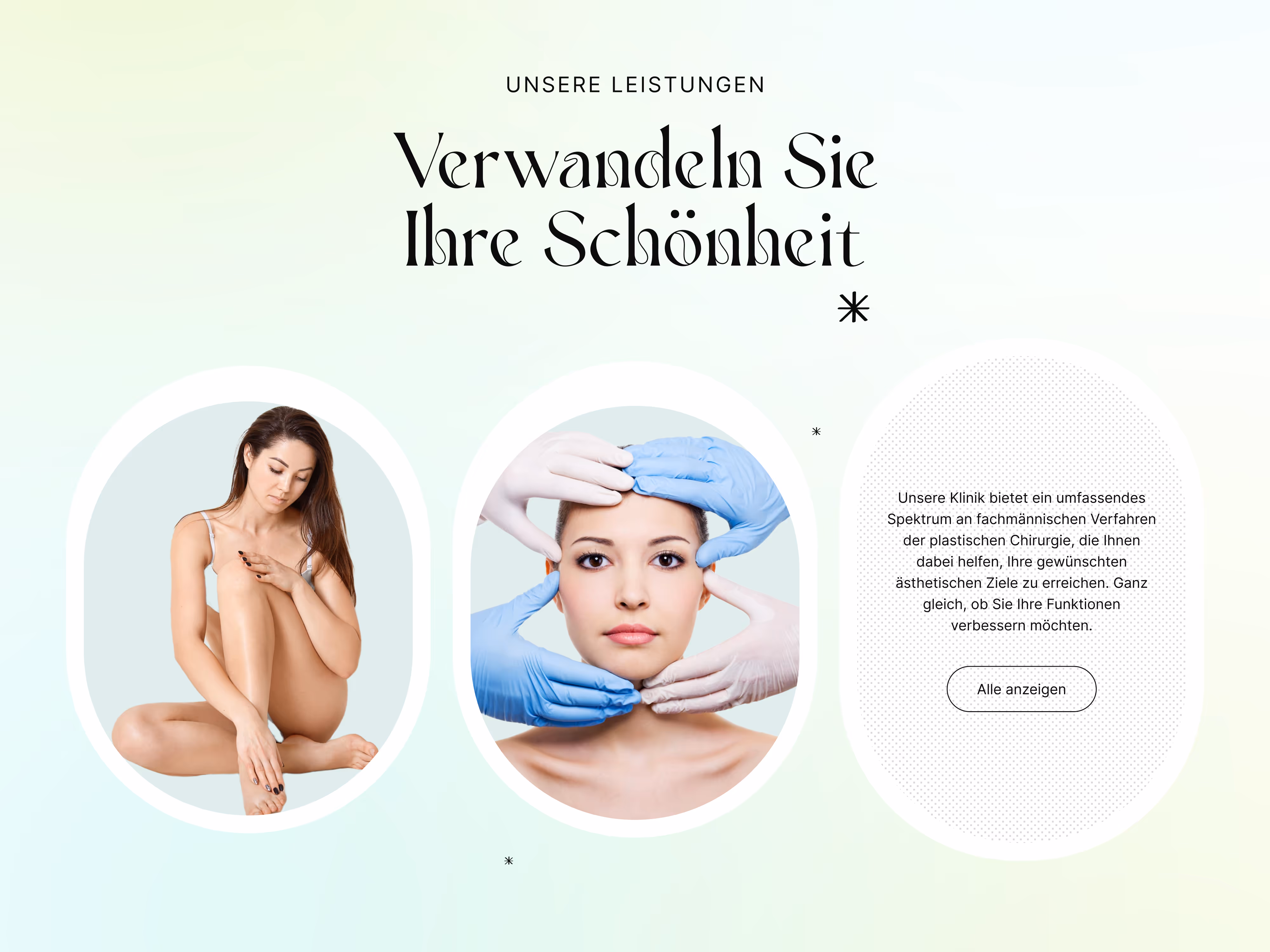 Strukturierte digitale Darstellung von Body-Contouring und EMS-Sculpting auf einer erstklassigen Premium-Website.