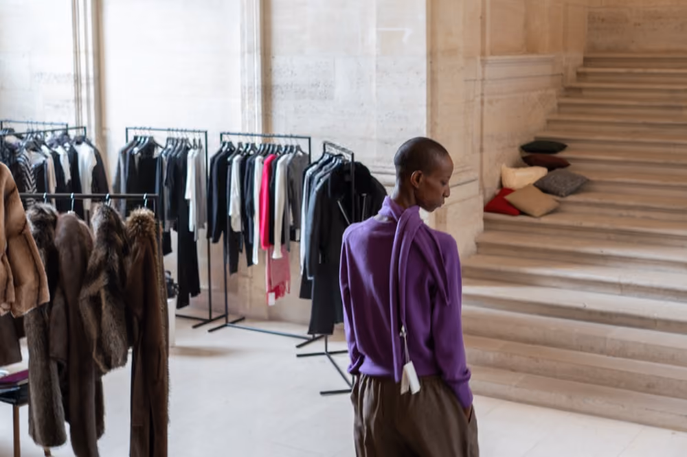 Melagence fashion showroom interior Paris Le Marais