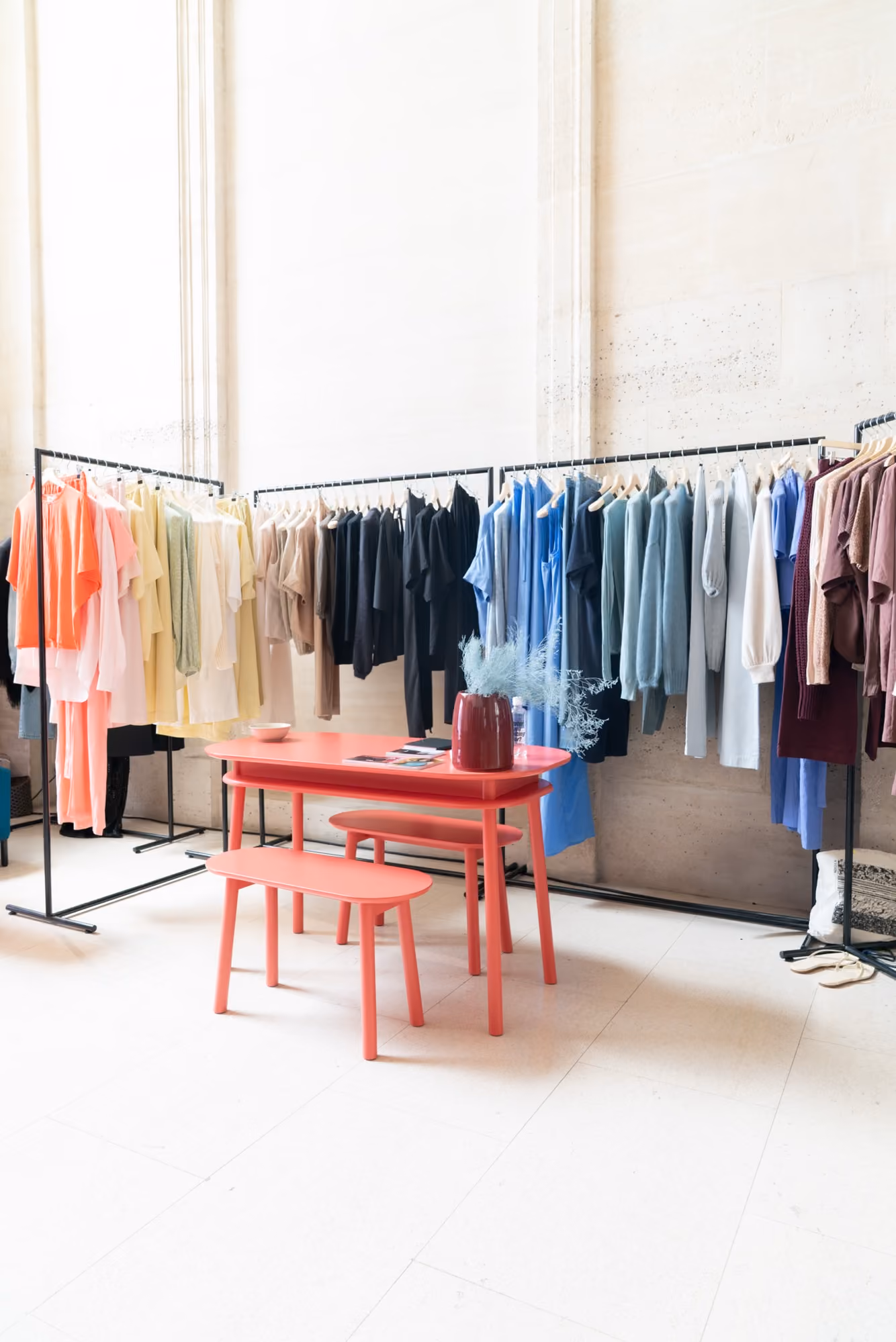 Showroom atmosphere at Melagence Hall 103 Paris Le Marais