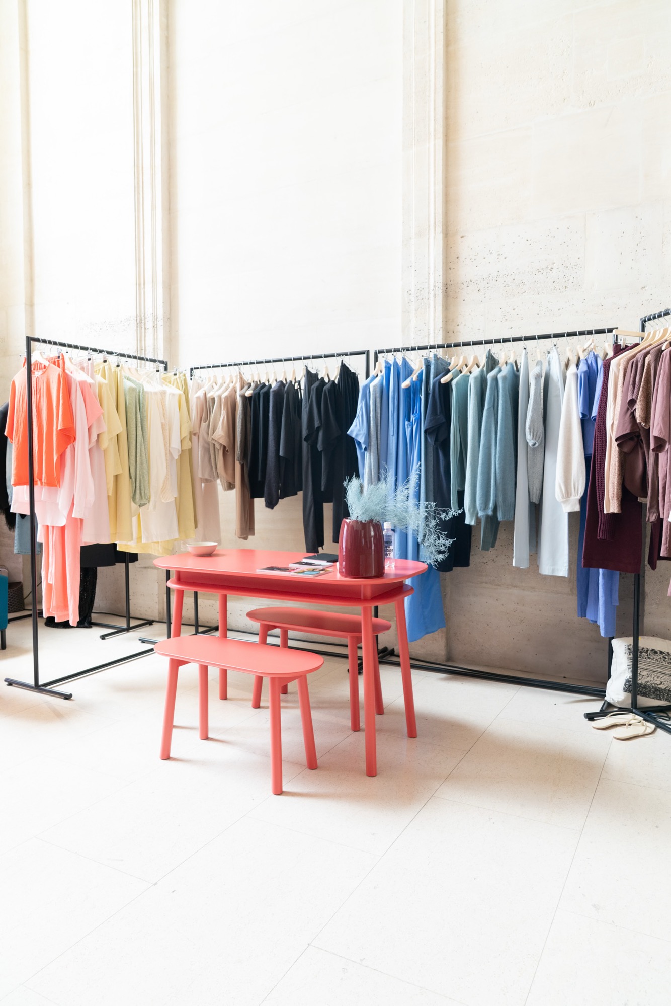 Showroom atmosphere at Melagence Hall 103 Paris Le Marais