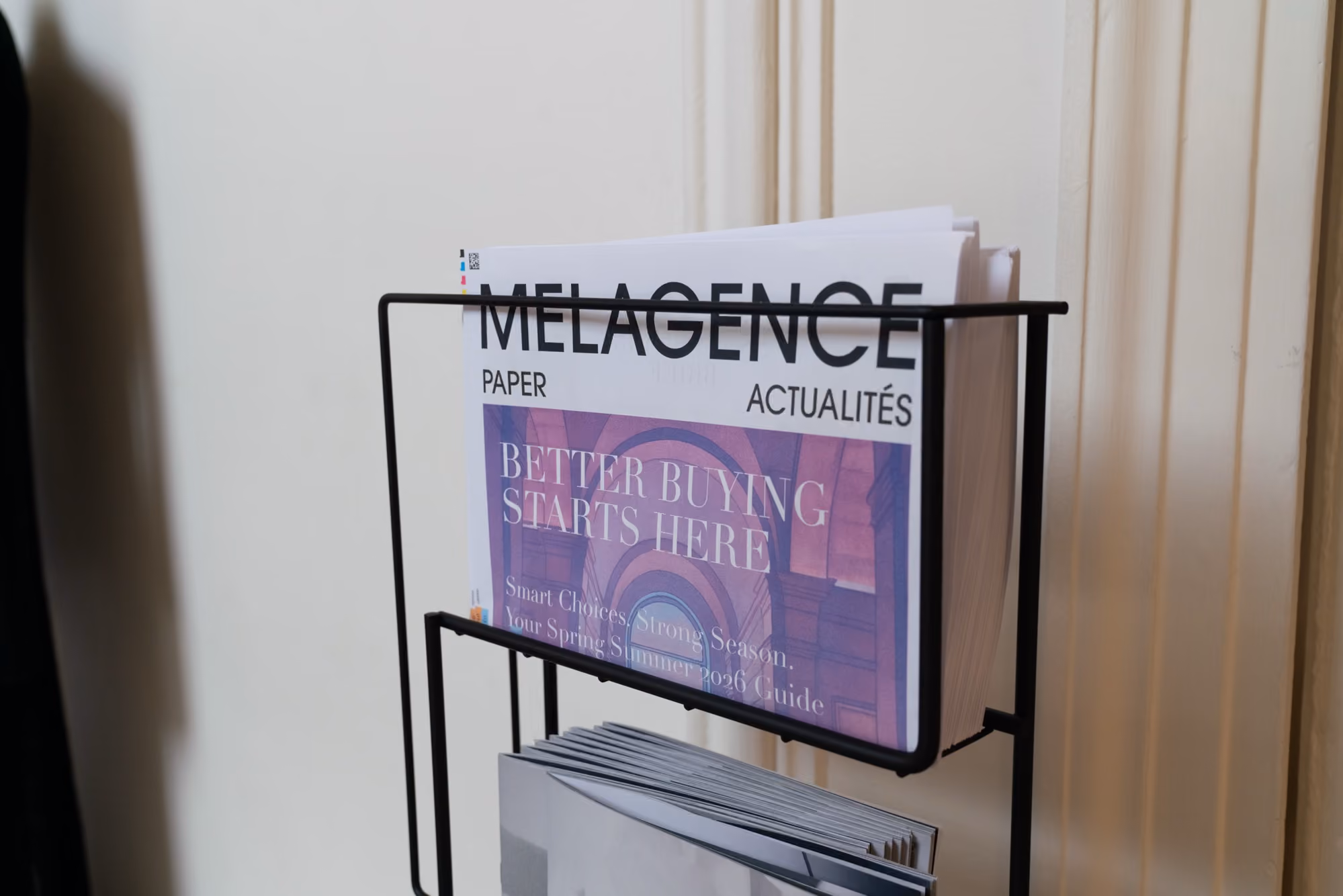 Brand display and buyer experience at Melagence Le Marais showroom