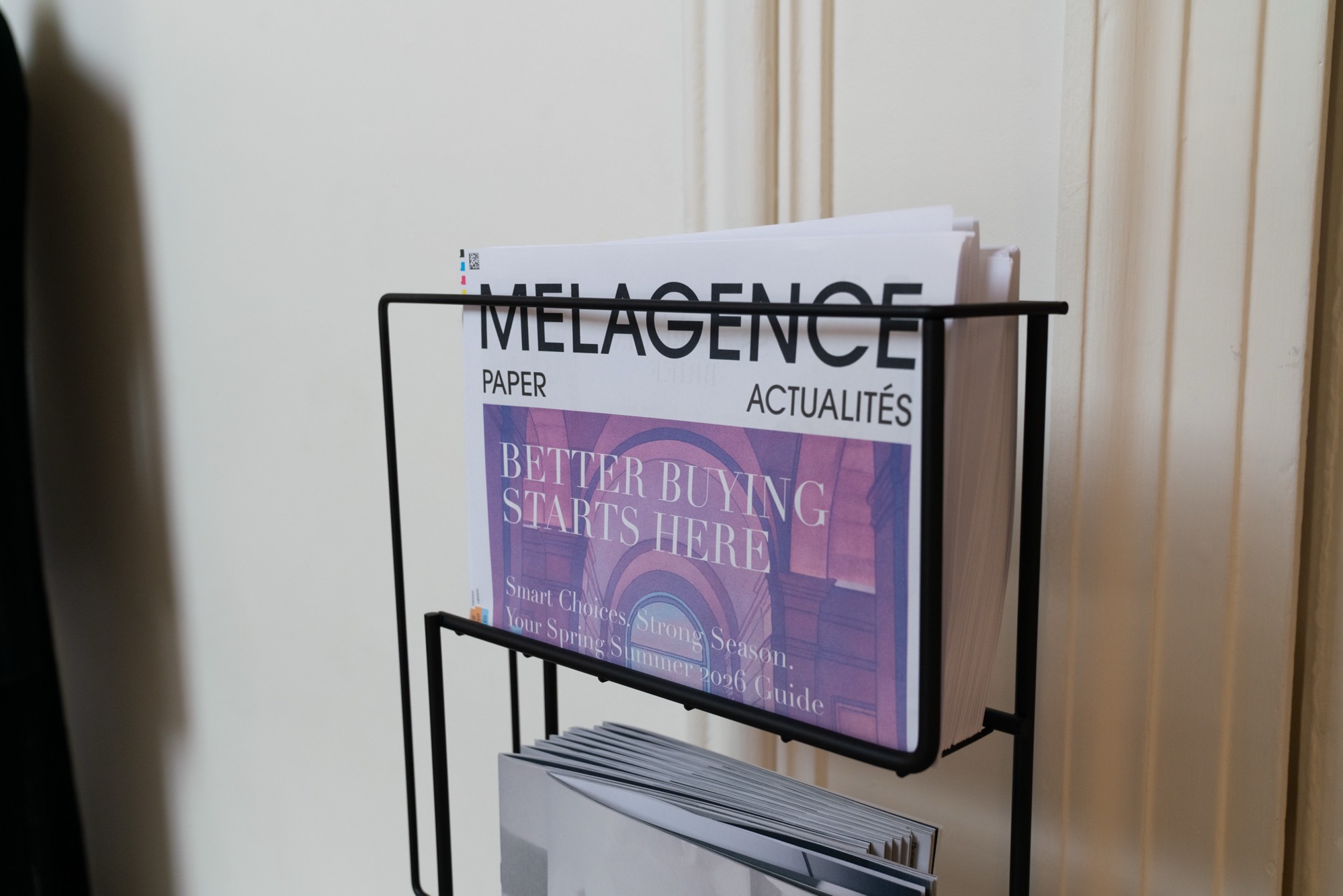 Brand display and buyer experience at Melagence Le Marais showroom