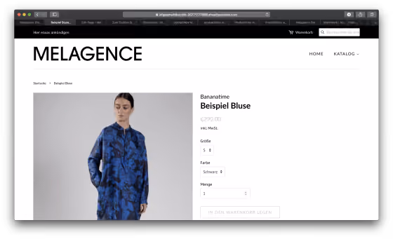 Zum Fashion Online Shop in 24 Stunden - Melagence