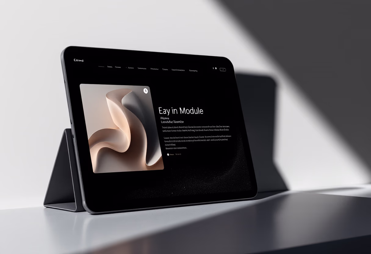 <subject>[interface] image of a screenshot of a learning module (for an edtech)</subject>