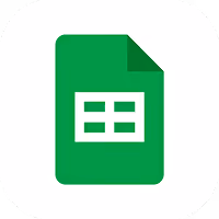 Google Sheets software icon.
