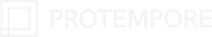 Protempore white primary logo