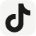 Black TikTok logo with a music note design on a white rounded square background.