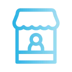 brick and mortar storefront logo