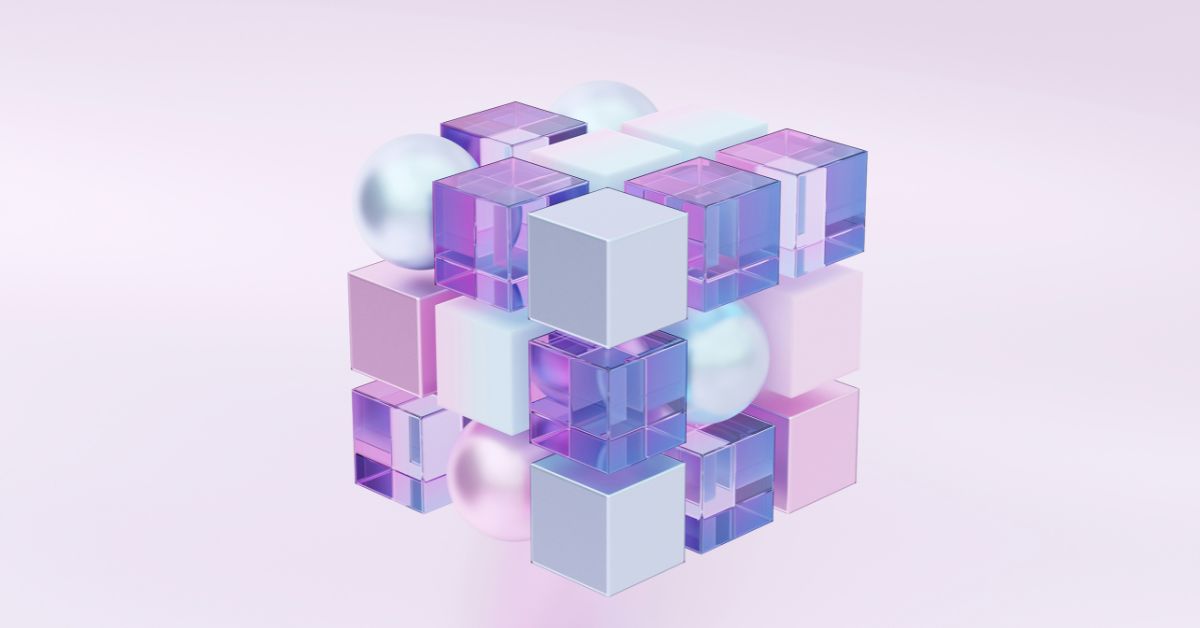cube representing the pieces of a front-end