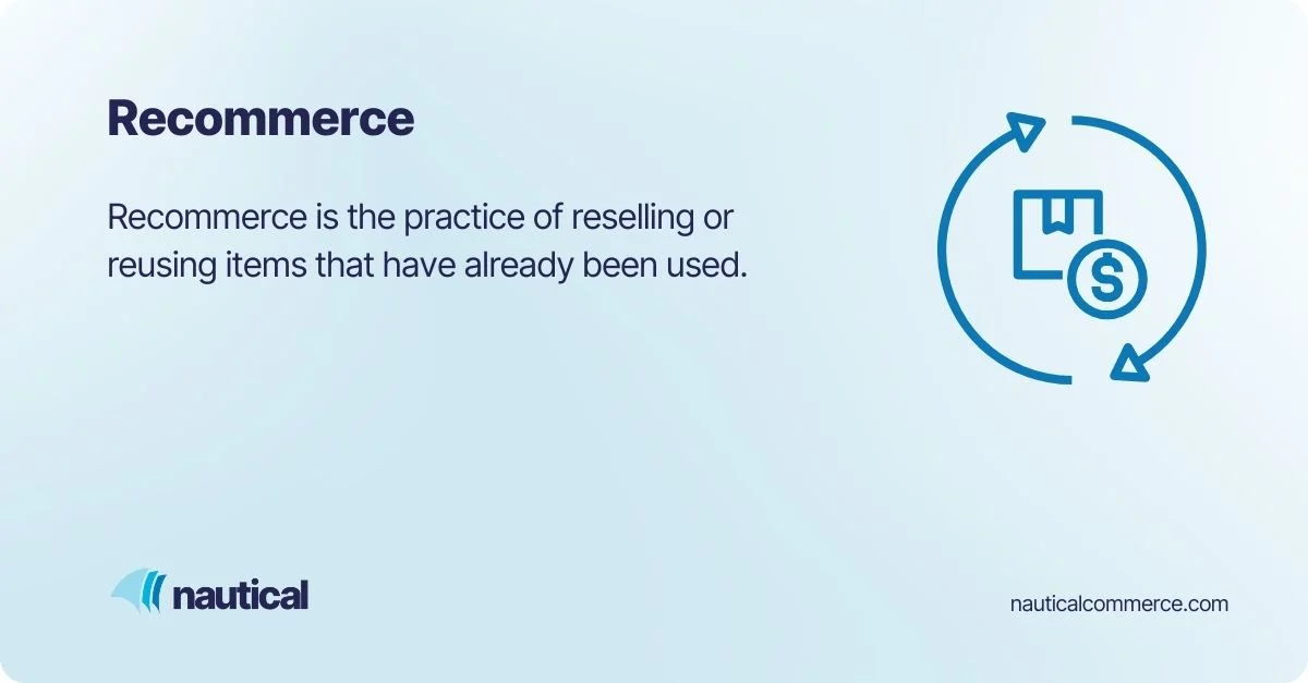 Recommerce in marketplaces explained