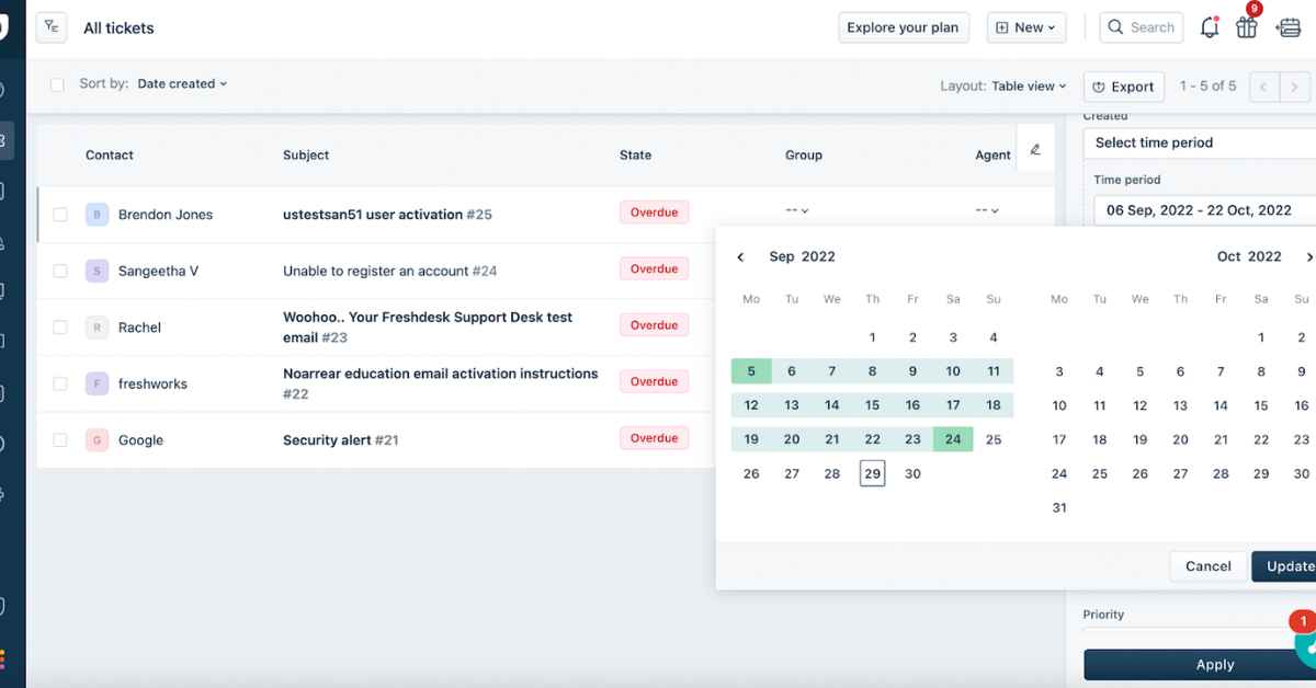 Example of FreshDesk integration