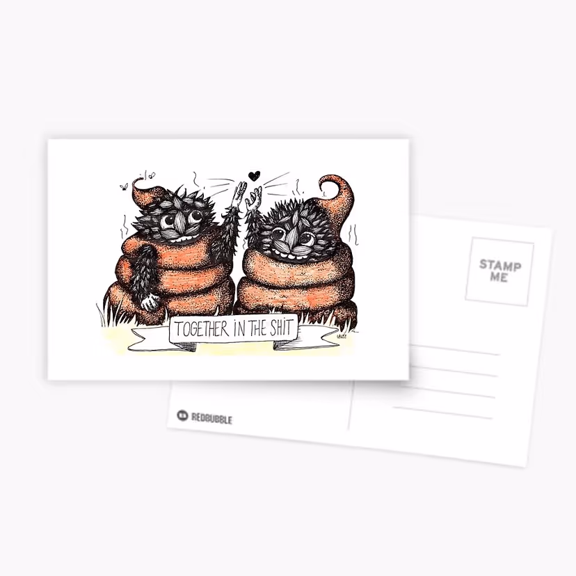 Two monsters in the shit together