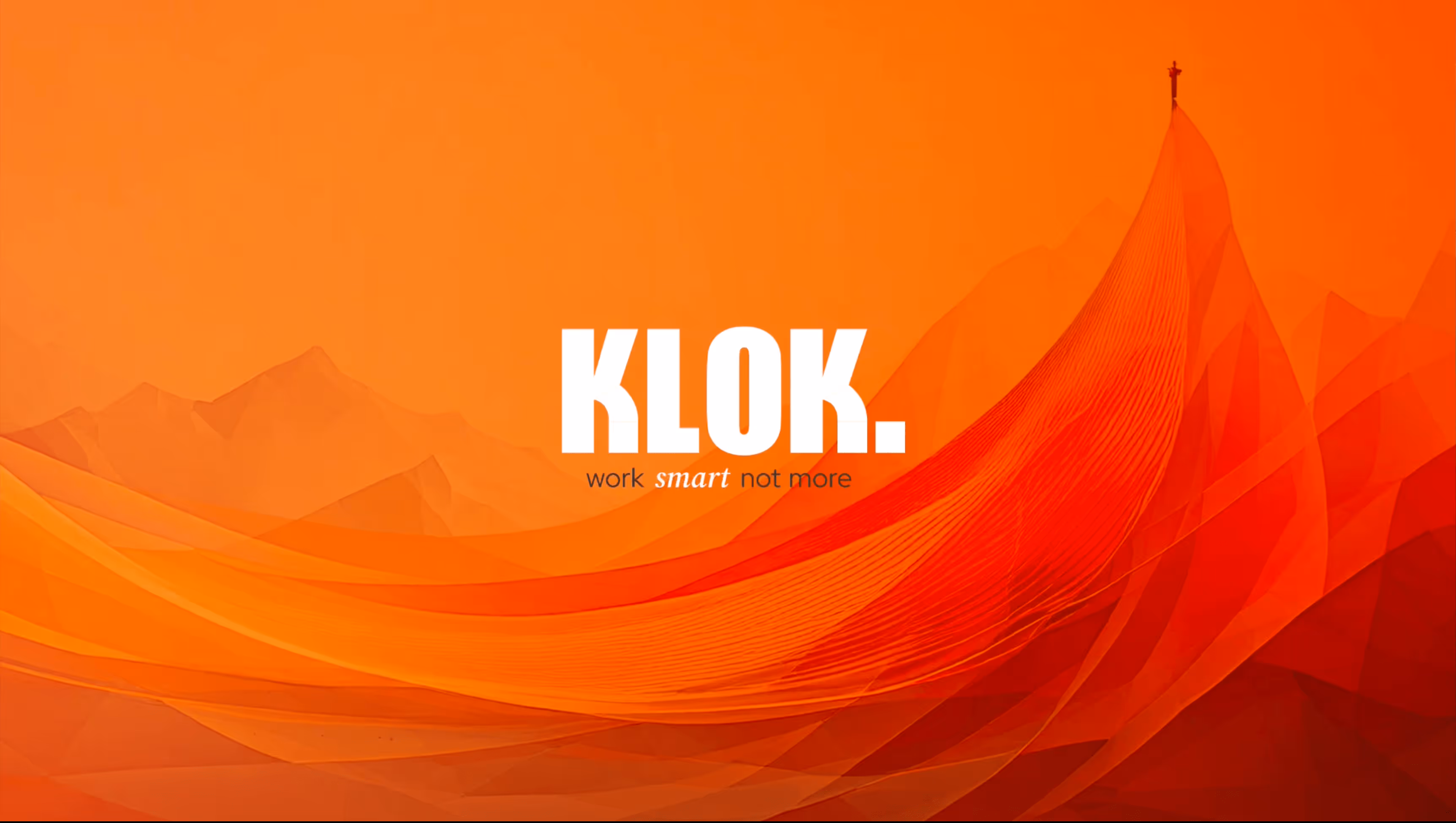 Triangle behind a mountain range made with structural grid like texture