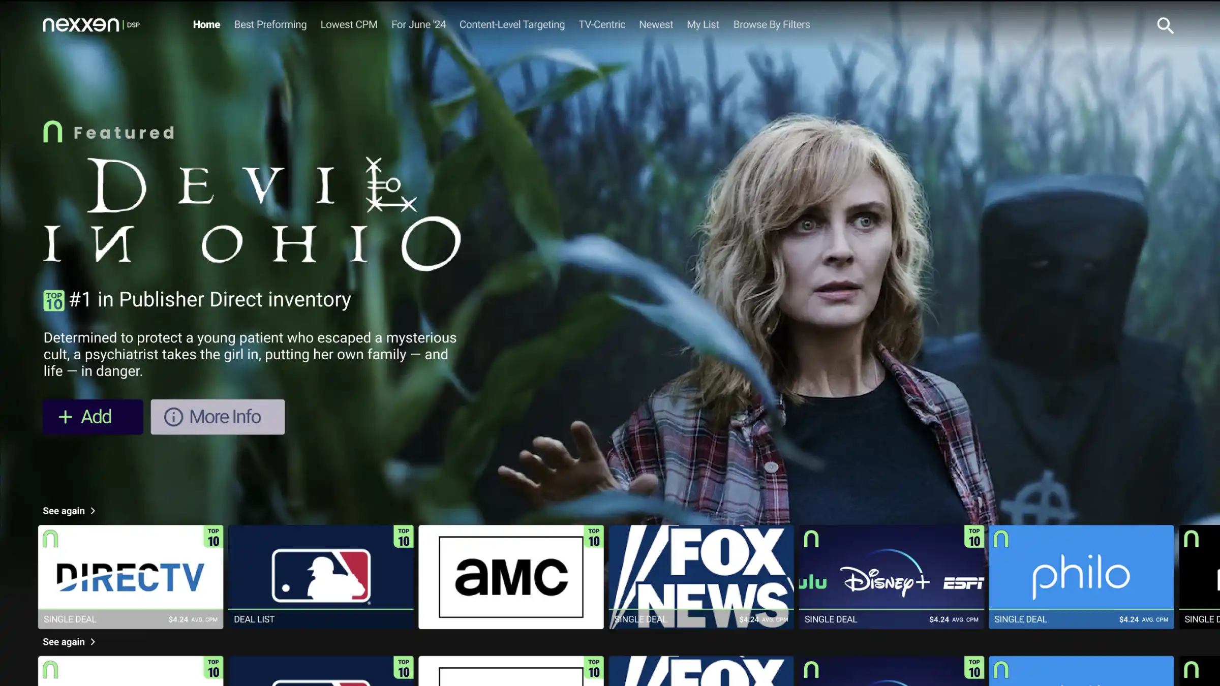 a Netflix like app for advertisers