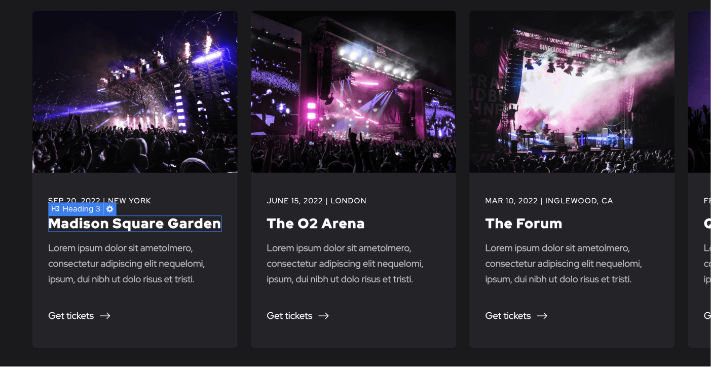 Static Content - Music X Webflow Template