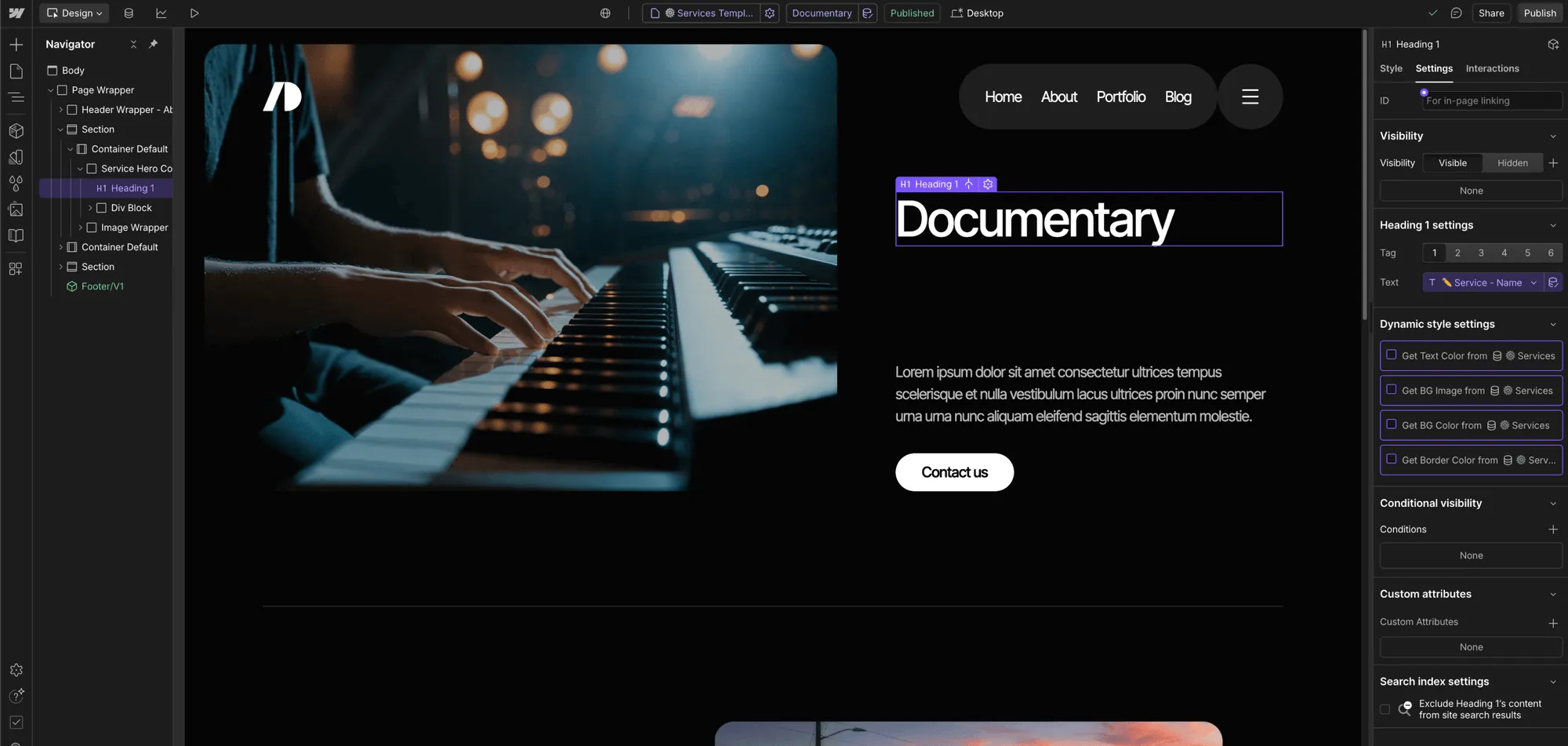CMS Page - Cinemaflow Webflow Template