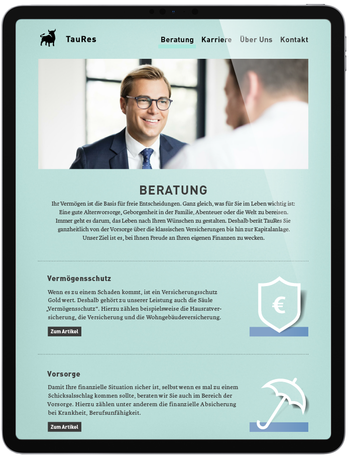 Taures Redesign, Branding, Markenentwicklung