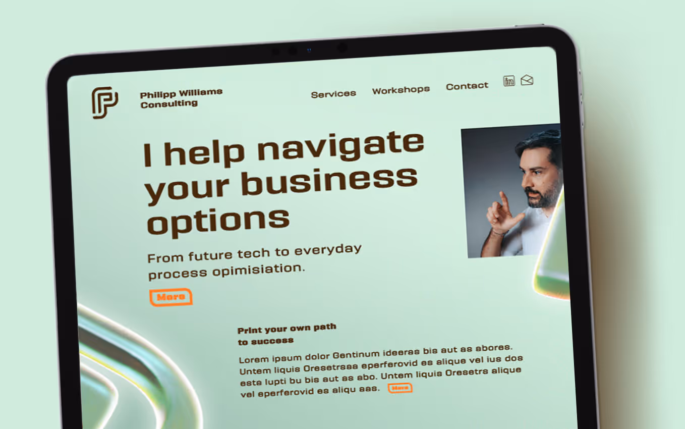 Personal Branding für Philipp W. Consulting